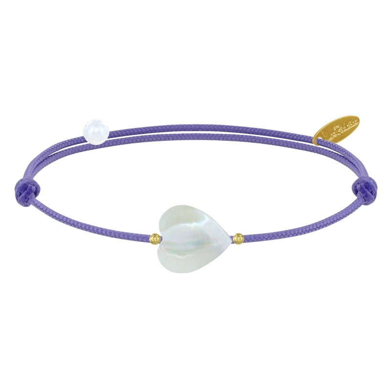 Bracelet Petit Coeur de Nacre - Classics - Violet