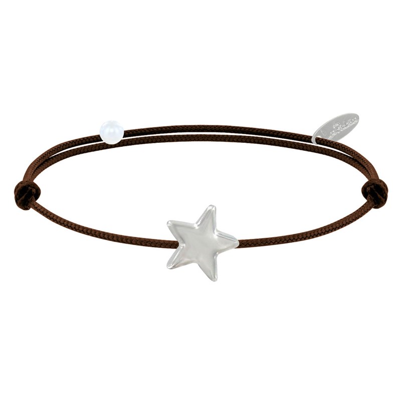 Bracelet Lien Etoile d'Argent 925 - Classics - Marron foncé