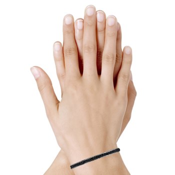 Bracelet Argent 925 Paillettes - Classics - Noir