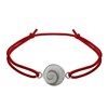 Bracelet Lien Elastique Oeil de Sainte Lucie Rond - Rouge - vue V1