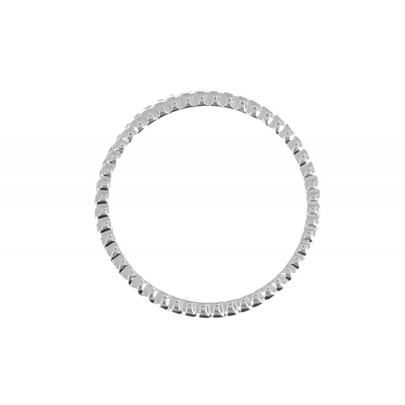 Bague Anneau Argent 925 Zébrée - vue 3