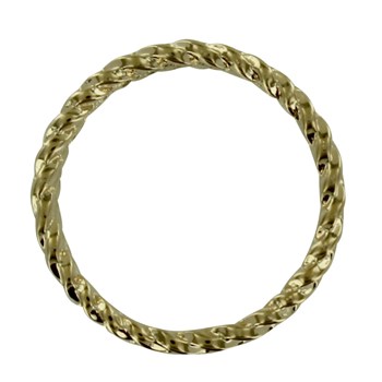 Gold-plated ring Large braided ring