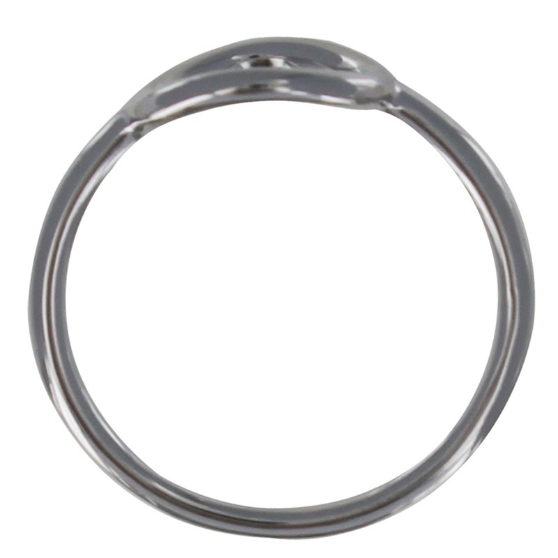 Bague Argent 925 Rhodié Rond Ajouré - vue 2