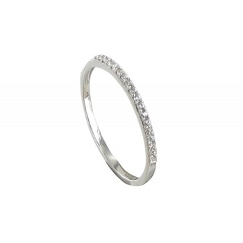 Bague Argent 925 Alliance strass Cristal