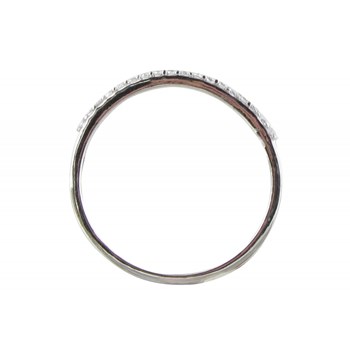 Bague Argent 925 Alliance strass Cristal