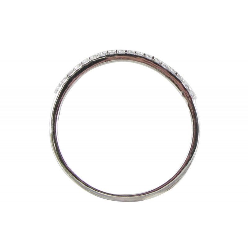 Bague Argent 925 Alliance strass Cristal - vue 3