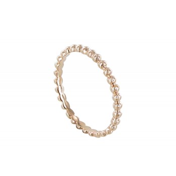 Bague Plaqué Or Rose Anneau de Billes
