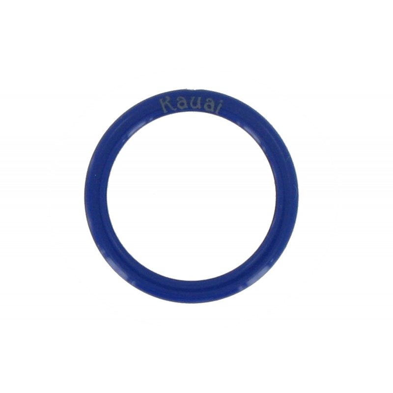 Bague Diamant Blanc Résine Bleu Foncé et Argent 925 - vue 3