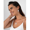 bijoux Collier nacre posture yoga Argent massif ovale Femme - vue V4