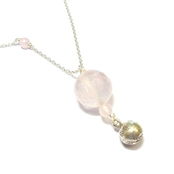Bola De Grossesse Quartz Rose Argent 925