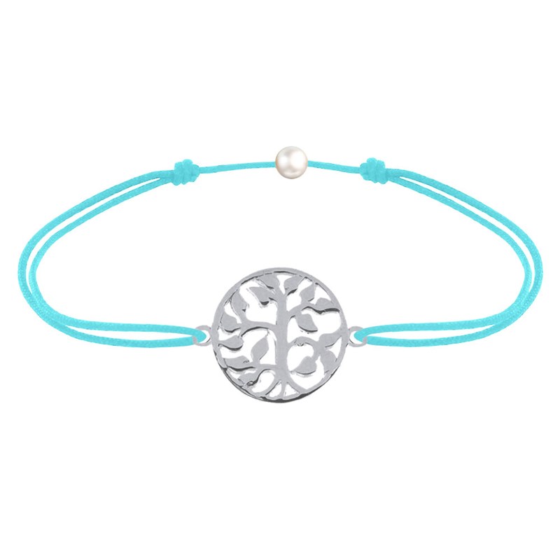 Bracelet Lien Arbre de Vie Argent 925 - Turquoise