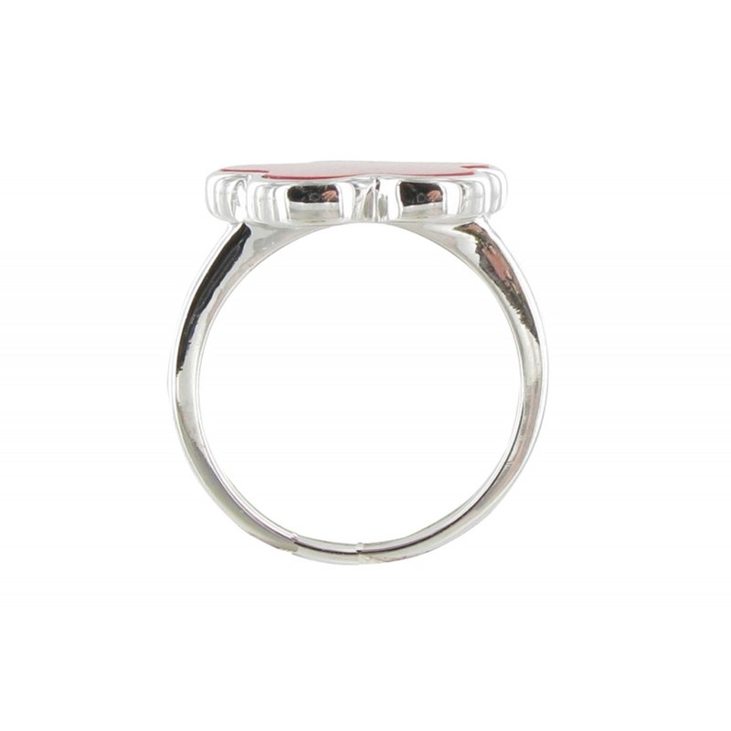 Bague Argent 925 Chance et Corail - vue 3