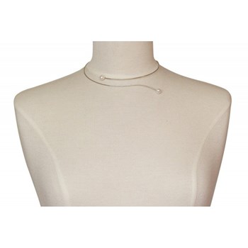 Collier Ras de Cou Argent 925 2 Perles de Culture 6 mm - Classics - Blanc
