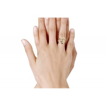 Bague Plaqué Or Entrelacée