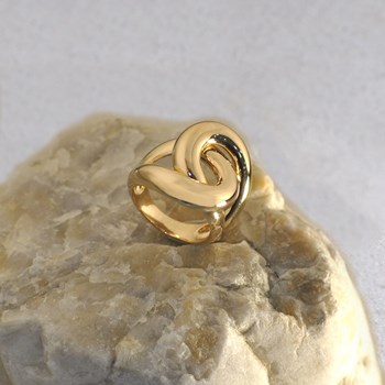 Bague Plaqué Or Entrelacée