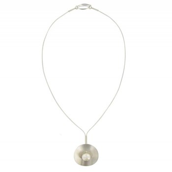 Collier Argent 925 Nénuphar Perle de Culture 8-9mm - Classics - Blanc