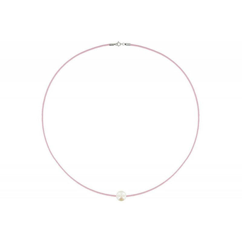 Collier La Perle Blanche des Poulettes - Classics - Rose