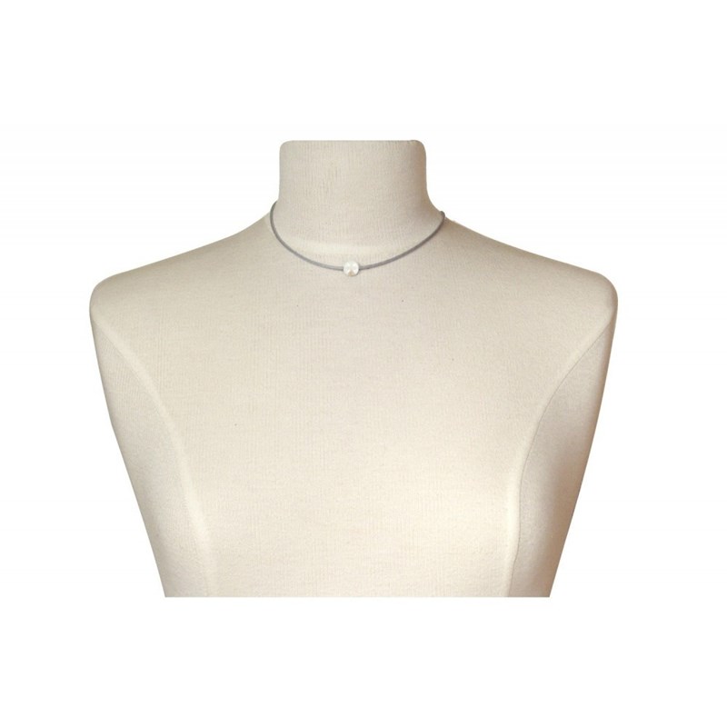 Collier La Perle Blanche des Poulettes - Classics - Rose - vue 2