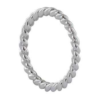 Bague Argent 925 Anneau Torsadée