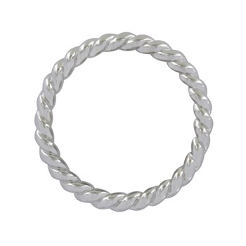 Bague Argent 925 Anneau Torsadée