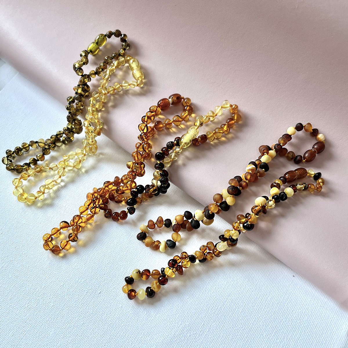 Collier pour bébé en ambre à clip - vue 2