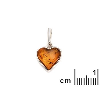 Pendentif argent 925 Ambre veritable de la mer Baltique