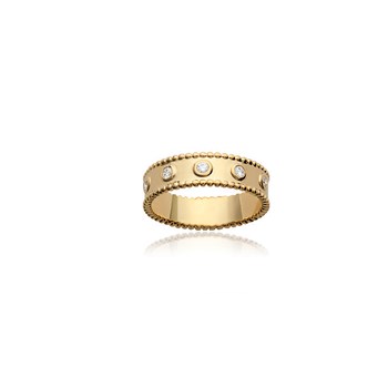 Bague plaqué or jaune CAMELIA - Bijoux Privés Discovery