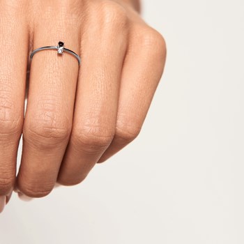 Bague femme argent CARBON - PD Paola
