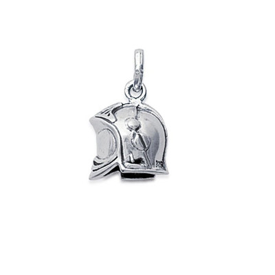 Pashal Ensemble de cha/îne et pendentif avec boxer grav/é en argent