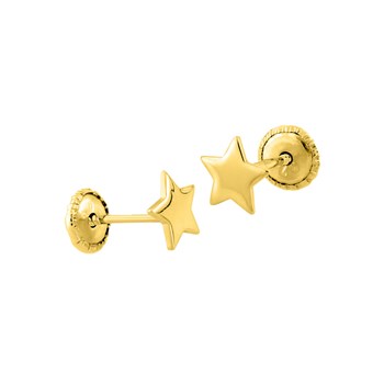 Boucles d'oreilles enfant - Or 9 Carats - Etoile