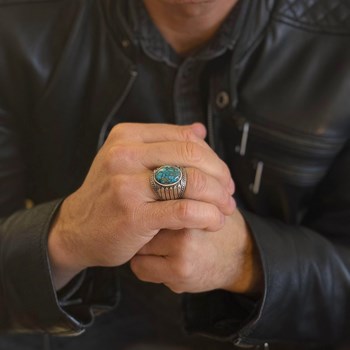Bague Turquoise Indiana Argent