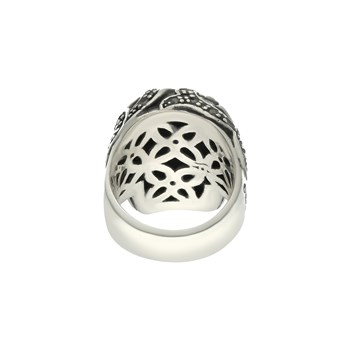 Bague Homme Tête De Mort Mahori Argent