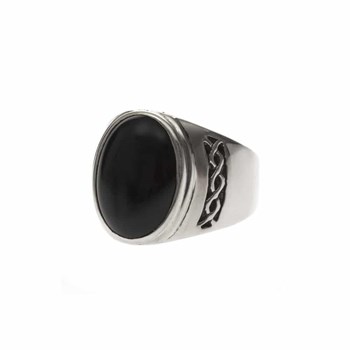 Bague Homme Onyx Massive Argent