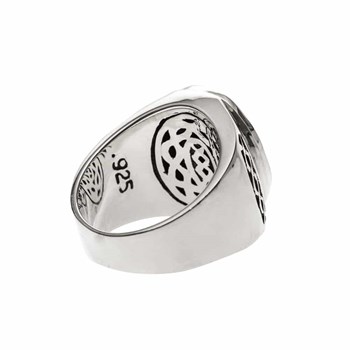 Bague Homme Onyx Massive Argent