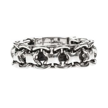 Gourmette Homme Bracelet Argent Rock Grand Modèle
