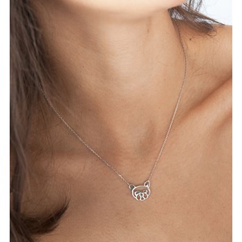 Collier en argent motif CHIEN - Lorenzo R