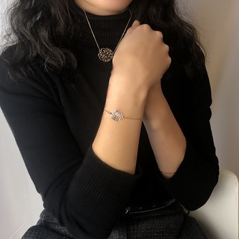 TREFLE silver and gold-plated necklace - LorenzoR