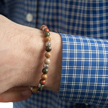 Bracelet homme pierres naturelles - Lauren Steven