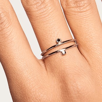Bague en argent femme ou plaqué or BOB - PD Paola