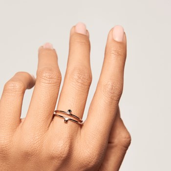 Bague en argent femme ou plaqué or BOB - PD Paola