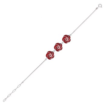 Bracelet Spirales de Corail sur Argent 925 - Collection Trésors Marins
