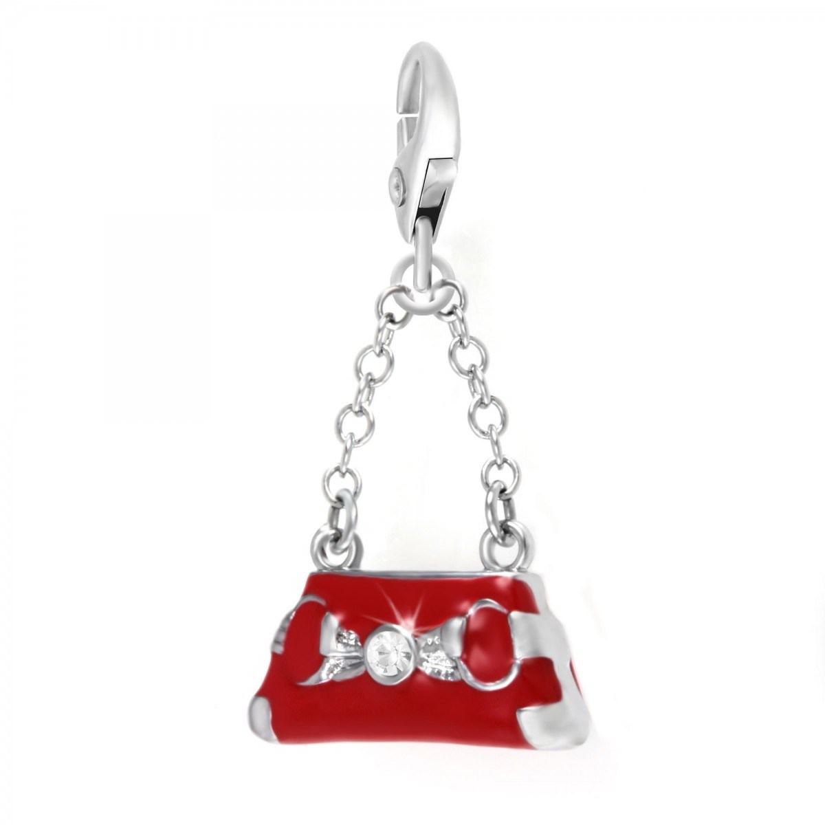 Charm sac à main SC Crystal orné de Cristaux scintillants