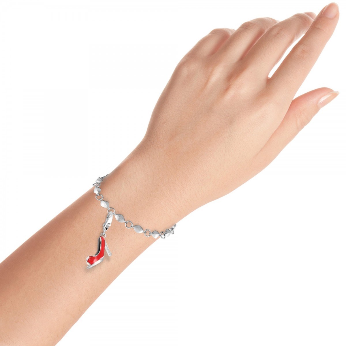 Charm chaussure rouge SC Crystal orné de Cristaux scintillants - vue 2