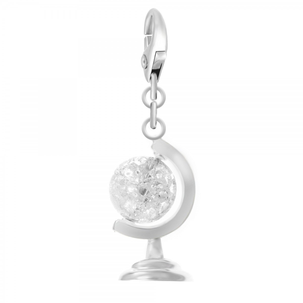 Charm globe terrestre SC Crystal