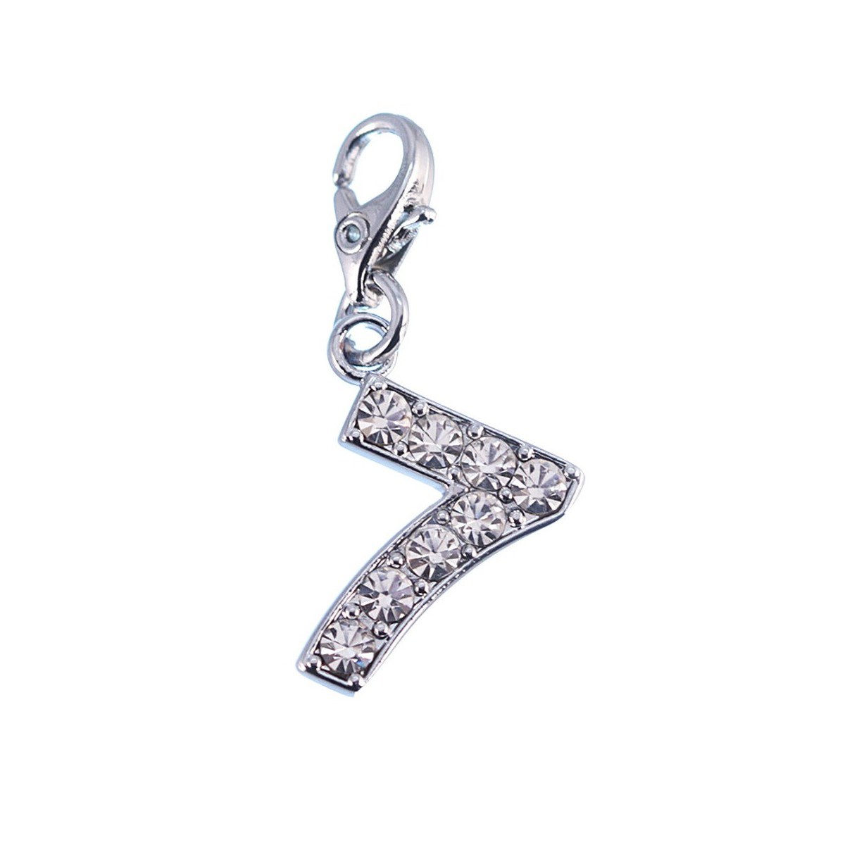 Charm Chiffre 7 SC Crystal orné de Cristaux scintillants