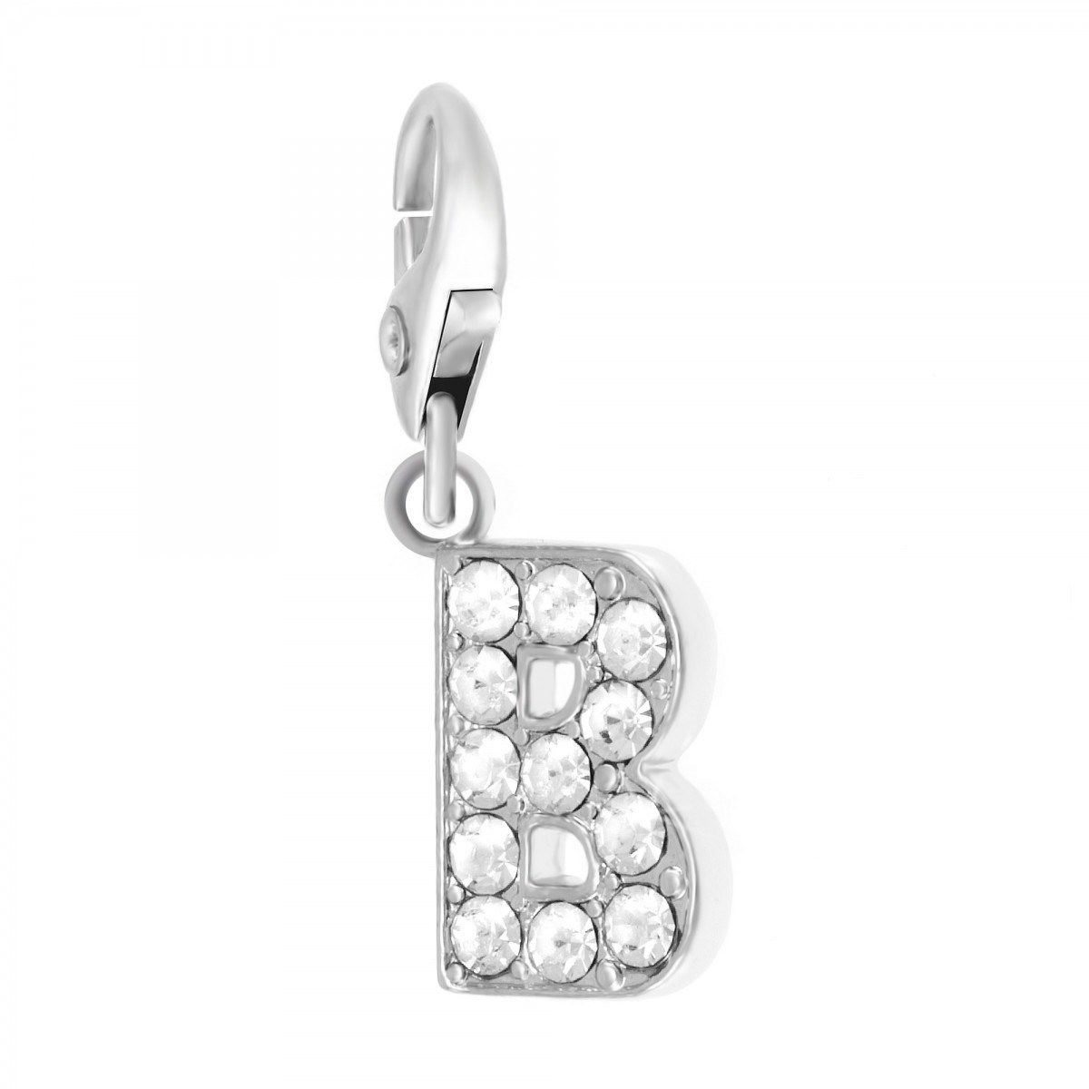Charm Lettre B SC Crystal orné de Cristaux scintillants