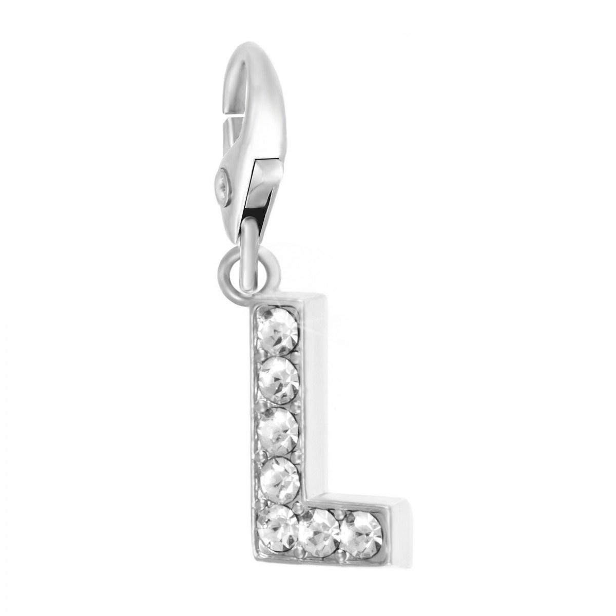 Charm Lettre L SC Crystal orné de Cristaux scintillants