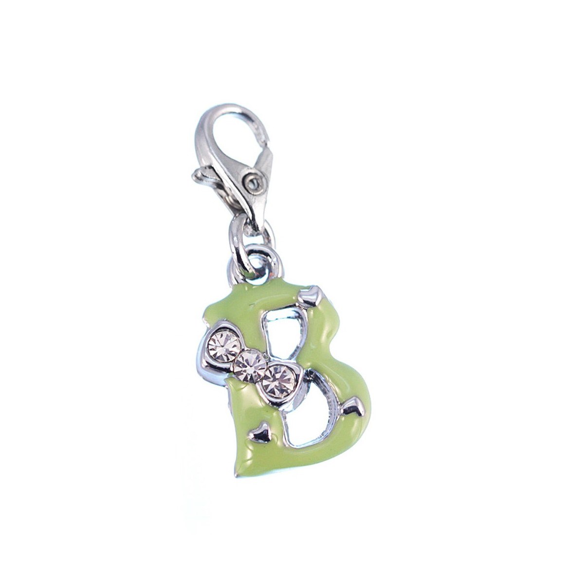 Charm Lettre B vert SC Crystal