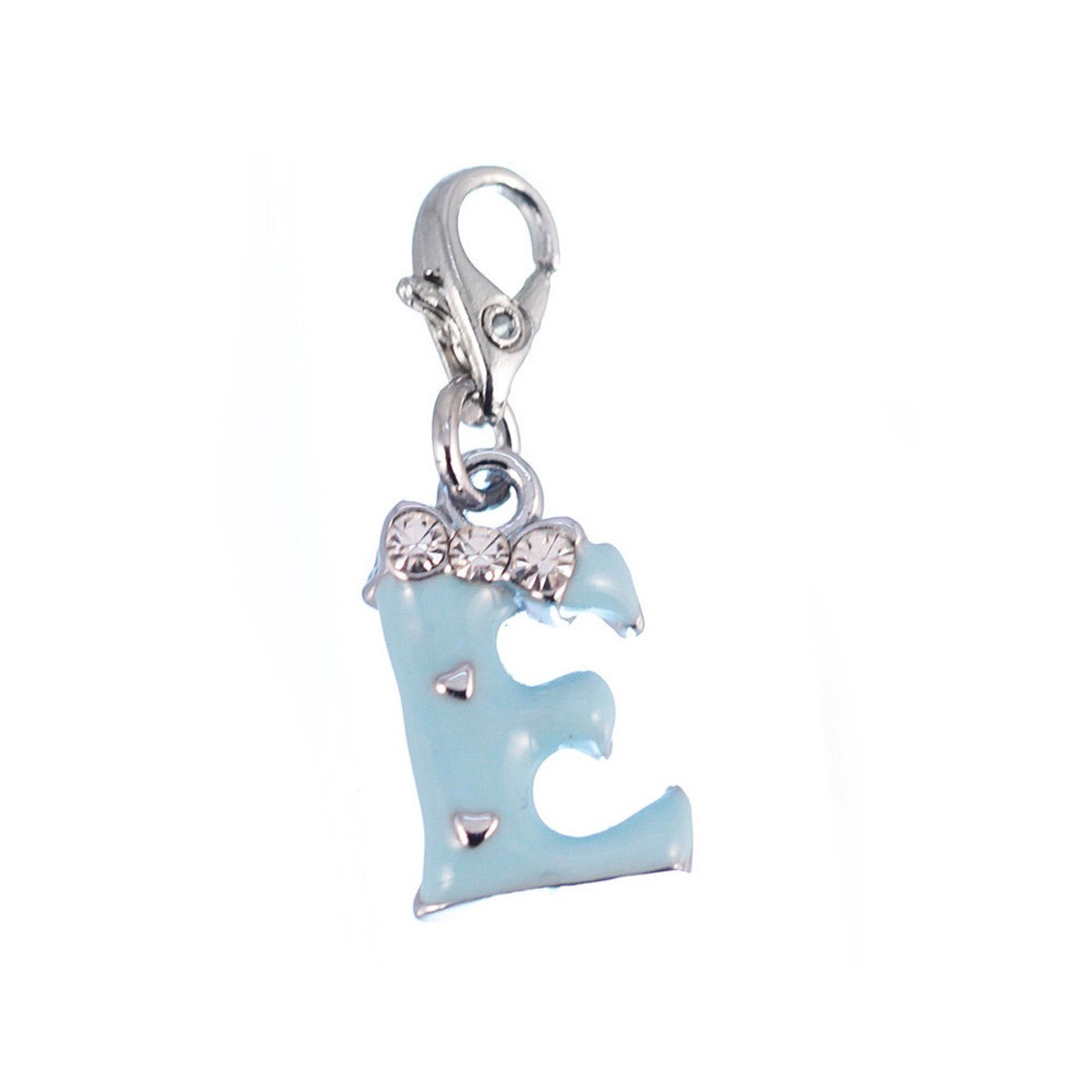 Charm Lettre E bleu SC Crystal