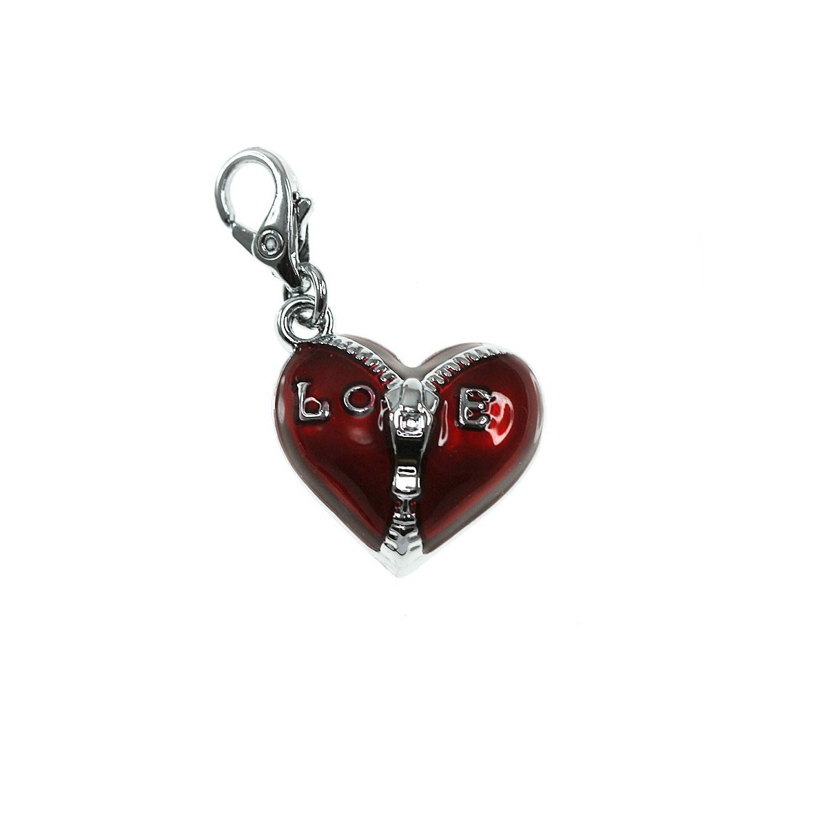 Charm coeur rouge SC Crystal